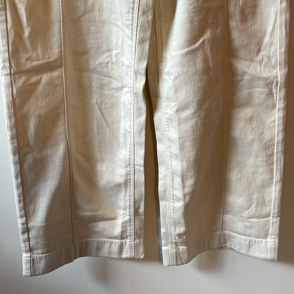 American Eagle Cream Wide-Leg Pants - Picture 3 of 9
